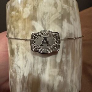 Silver Initial Necklace